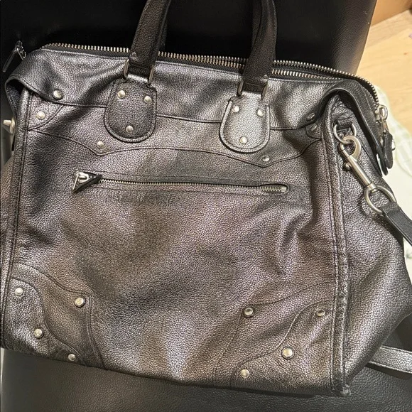 COACH Rhyder 33 Satchel in Metallic Leather - Picture 11 of 11
